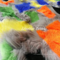 Imitation Patchwork Multicolor Jacquard Fake Fur